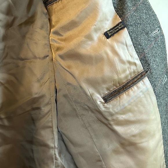 Classic Vintage Men’s Brown Wool/Alpaca Tweed Academia Preppy Blazer Sz 40S - Picture 6 of 13